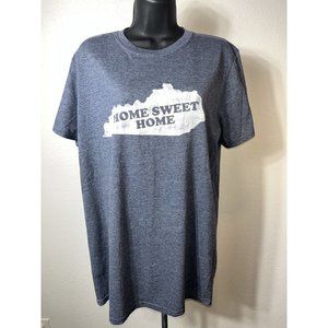 Home Sweet Home Kentucky T Shirt Women’s Medium Short Sleeve Gray Points North